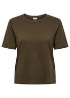 Jacqueline De Yong T-Shirt Donna Rex Marrone Ardesia 15344612 Slate Black JACQUELINE DE YONG 