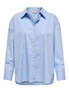 Jacqueline De Yong Camicia Donna Chambray Blue Jdymio 15359455 Chambray Blue SILVER LUREX JACQUELINE DE YONG 