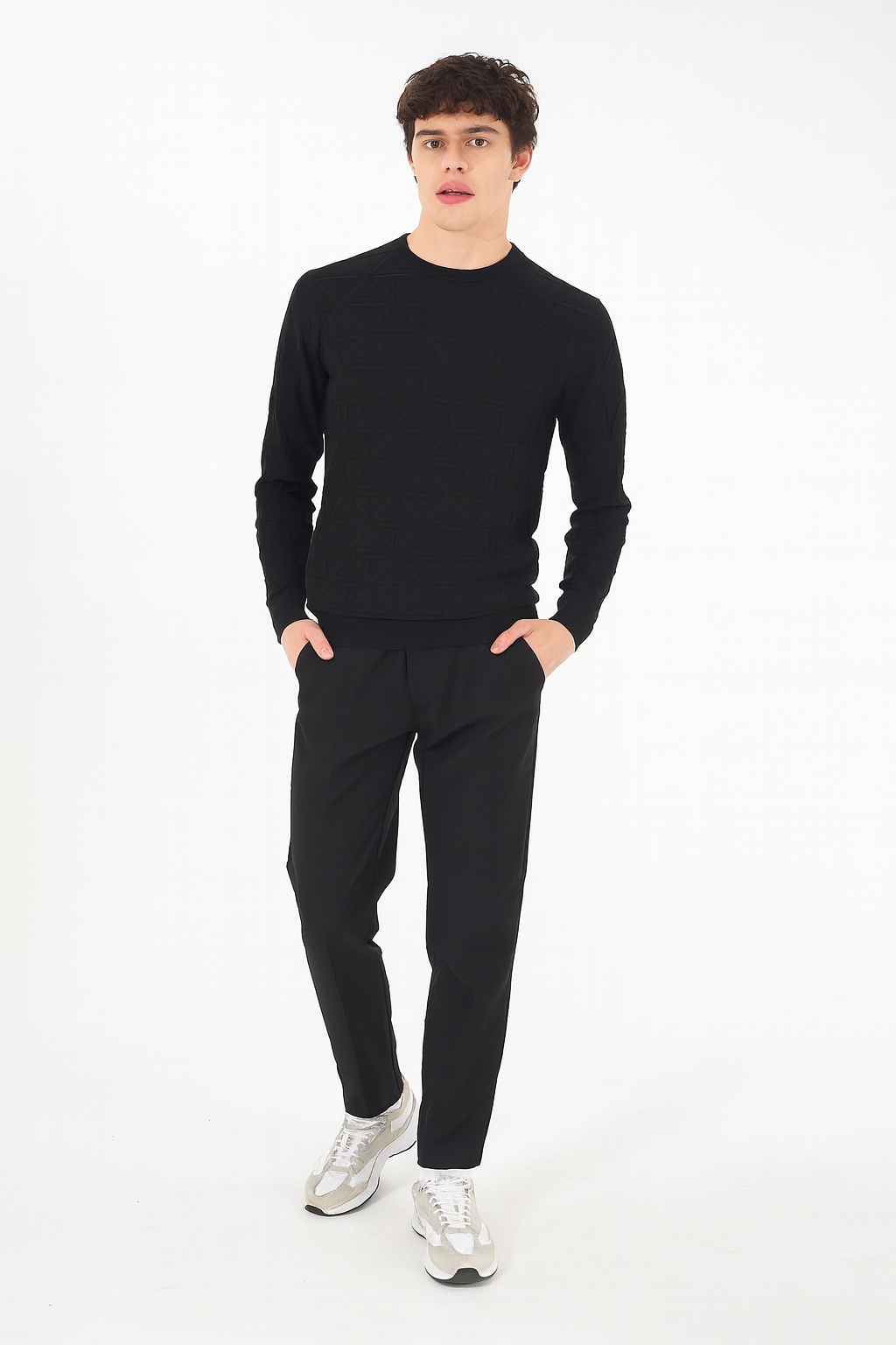 Yes Zee Maglia Uomo Nera M823 MD00 0801 YES ZEE 