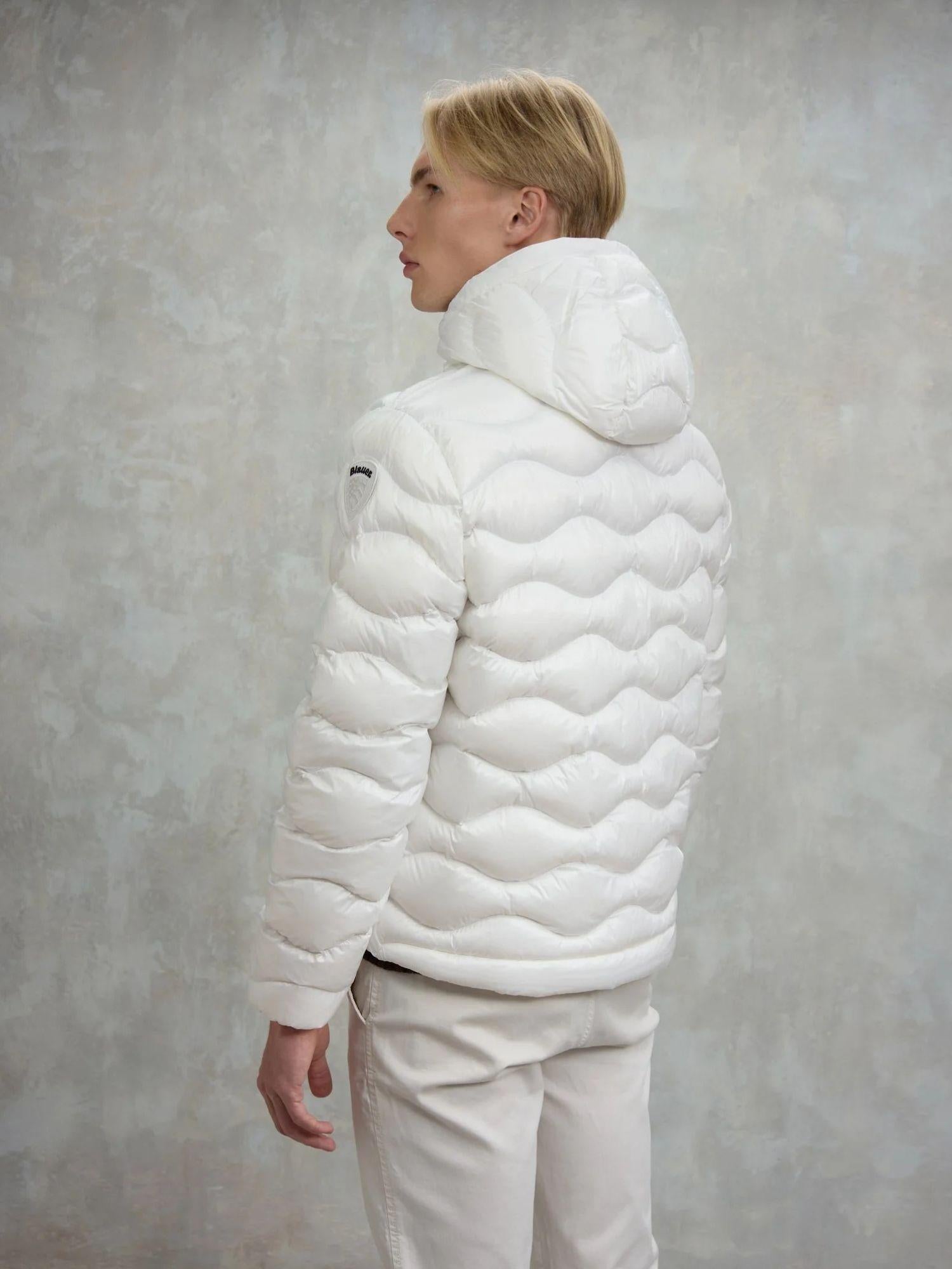 Blauer Giacca Invernale Uomo Bryant Bianco ottico interno beige BLUC02080 5958 100 BLAUER 