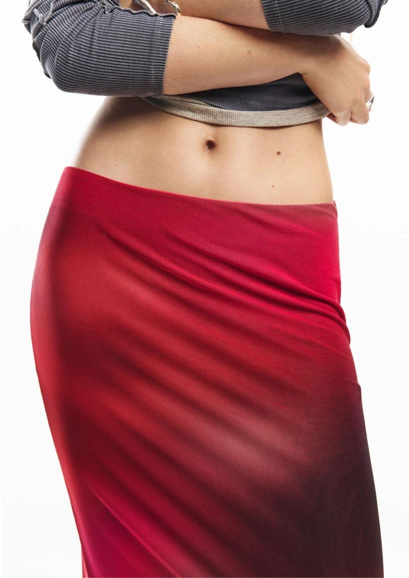 Desigaul Gonna Donna Falasmee Rossa 26SWFK02 3098 DESIGUAL 