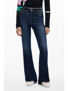 Desigual Jeans a zampa lavati Donna Blu 25WWDD09 5008 DESIGUAL 