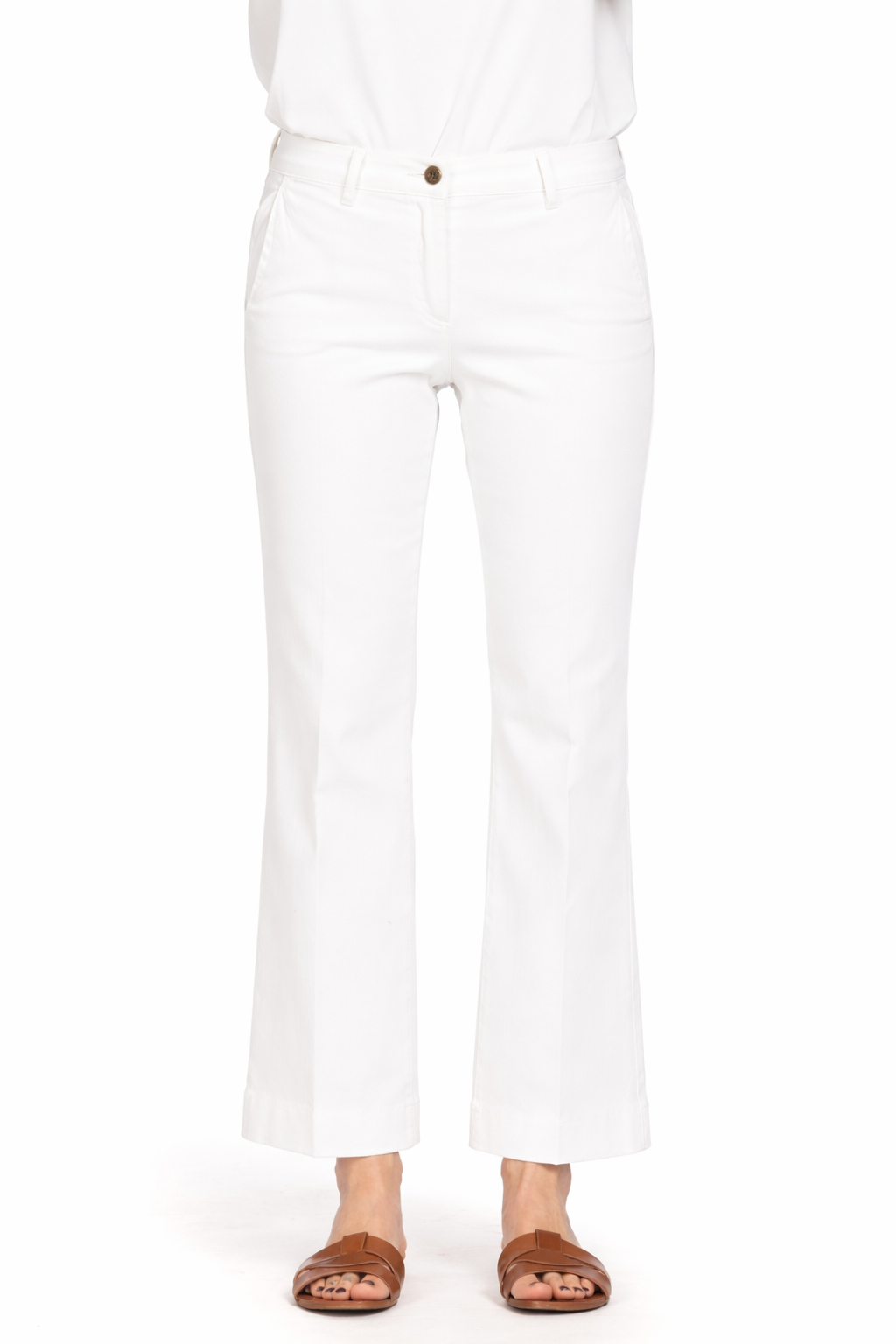 Diana Gallesi Pantalone Donna Bianco P052R008816N 01 DIANA GALLESI 
