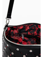 Desigual Borsa effetto pelle traforata media Donna Nero 25WAXP37 2000 DESIGUAL 
