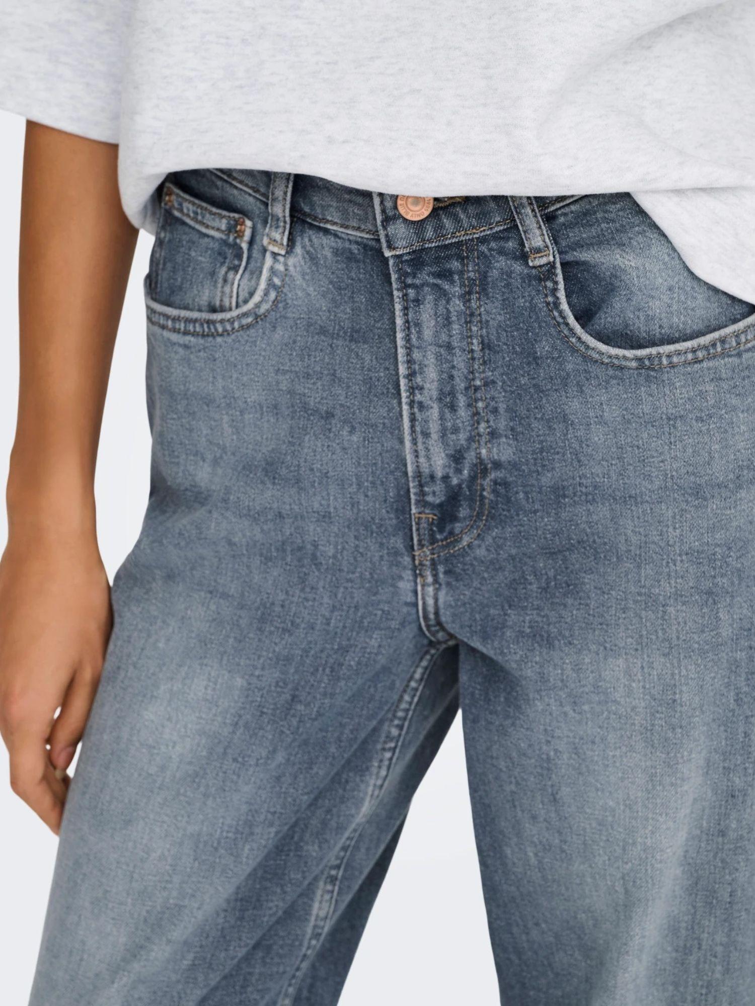 Only ONLHOPE Vita alta Wide Leg Fit Jeans Donna Special Blue Grey Denim 15325797 Special Blue Grey Denim ONLY 