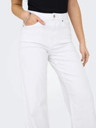 Only Jeans Donna Bianco Wide Fit Onlmadison 15310632 White ONLY 