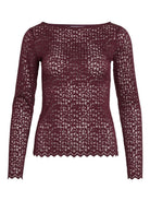 Vila Top Donna Obera Bordeaux 14108569 Purple VILA 