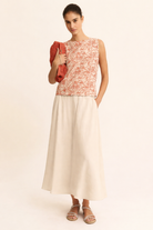 Emme Marella Gonna Donna Emmbiada Ecrù 2615101082200 004 EMME MARELLA 