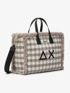 Sun68 Borsa Donna Cali Midi Tartan Grigio Medio X45213 34 SUN68 