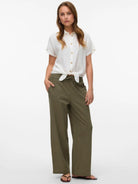 Vero Moda Pantalone Donna Caia Verde 10333796 Deep Lichen Green VERO MODA 