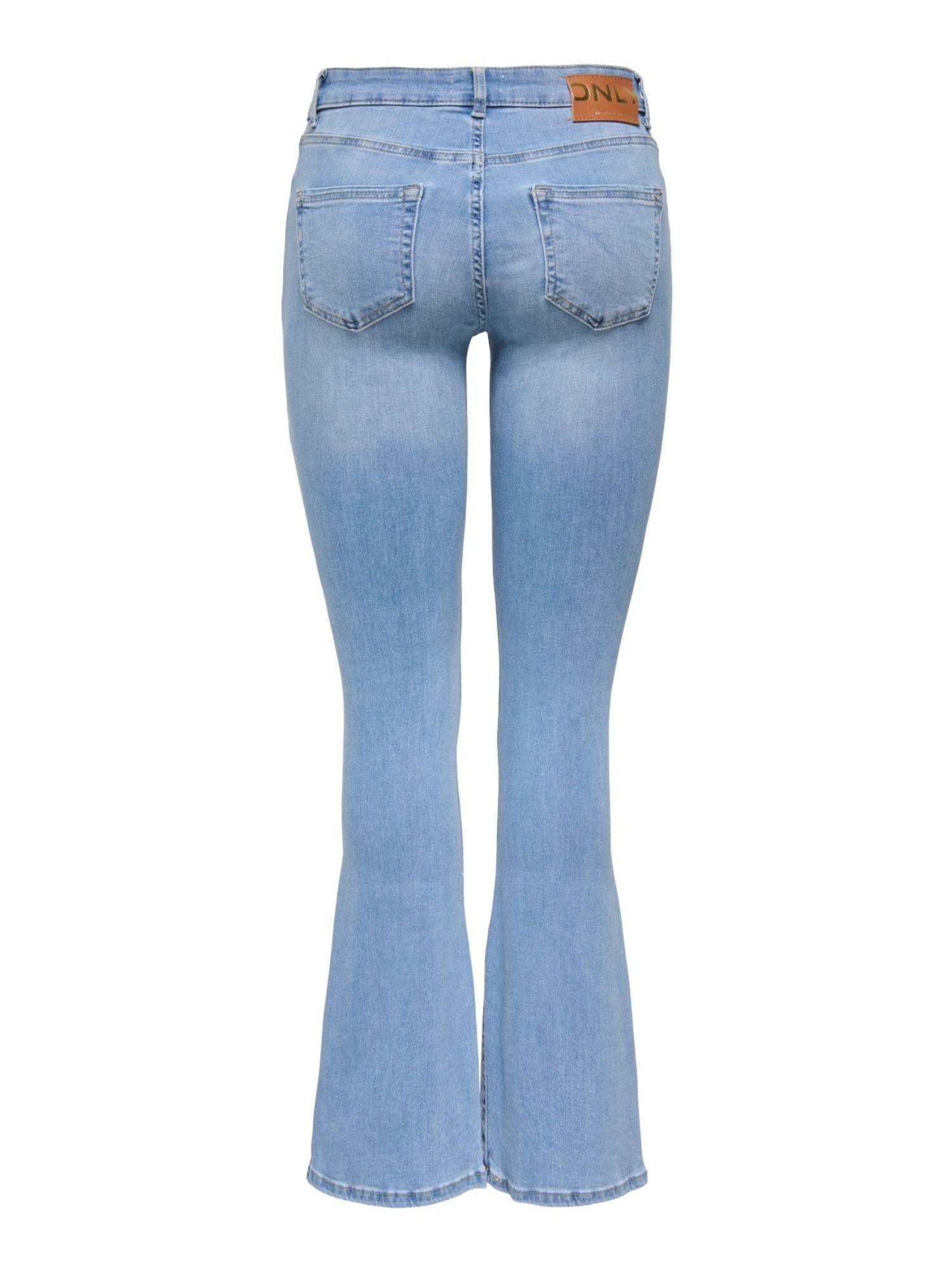 Only Jeans Donna Light Blue Flared Fit Onlblush 15245444 Light Blue Denim ONLY 