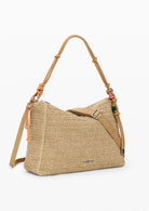 Desigual Borsa Donna Bag Half Logo Raffia Leiria Beige 26SAXO04 1014 DESIGUAL 