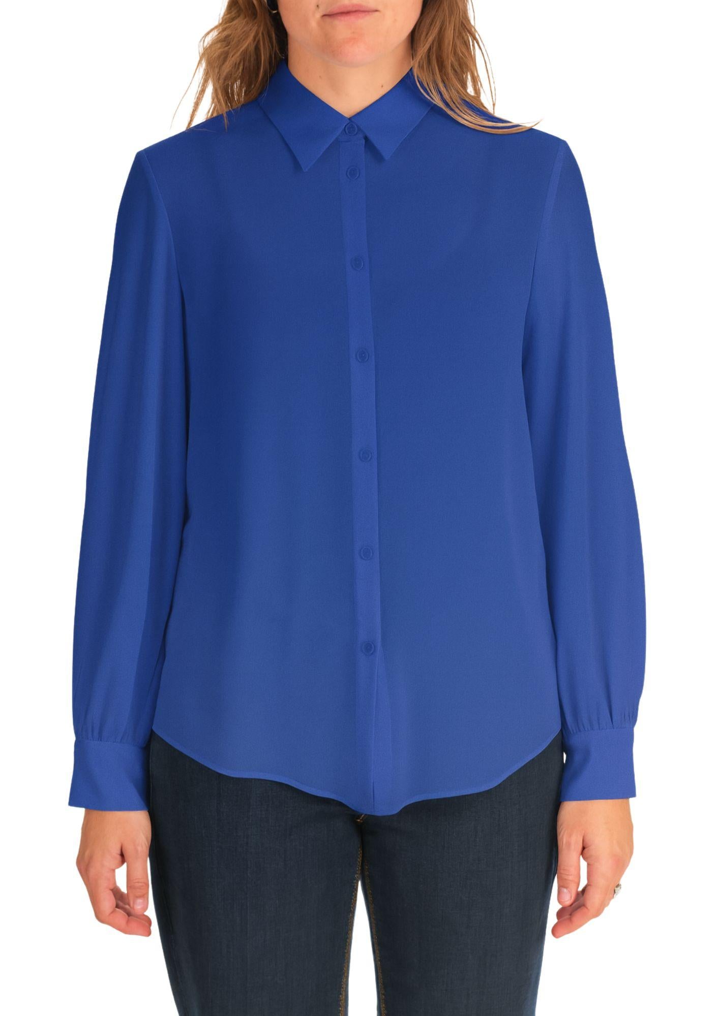 Diana Gallesi Camicia Donna Blu Royal 5079R002954N 24 DIANA GALLESI 