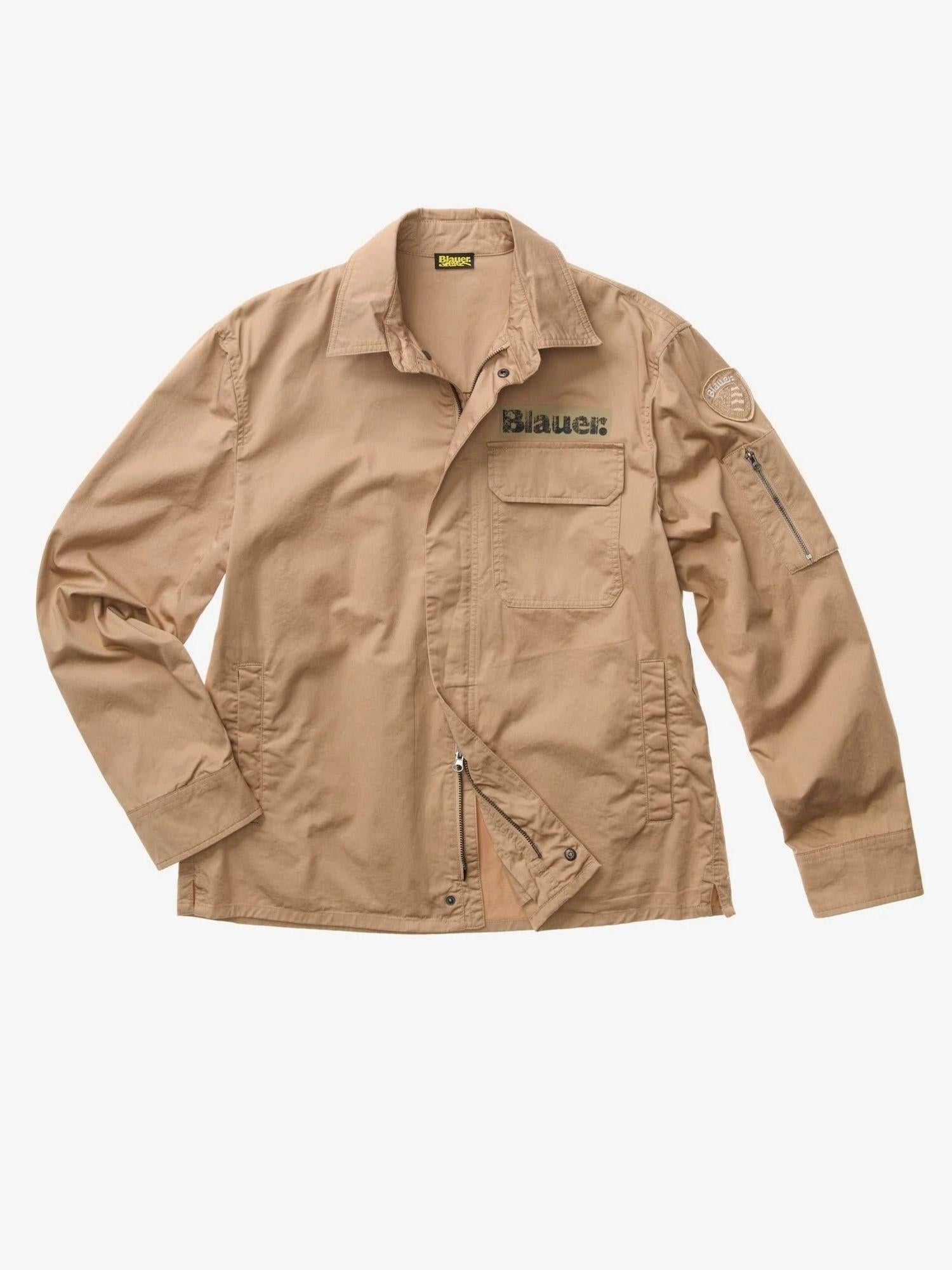 Blauer Camicia Uomo Beige Multitasche Lambert BLUS04360 7499 327 BLAUER 