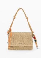 Desigual Borsa Donna Bag Half Logo Raffia Venecia Beige 26SAXO03 1014 DESIGUAL 