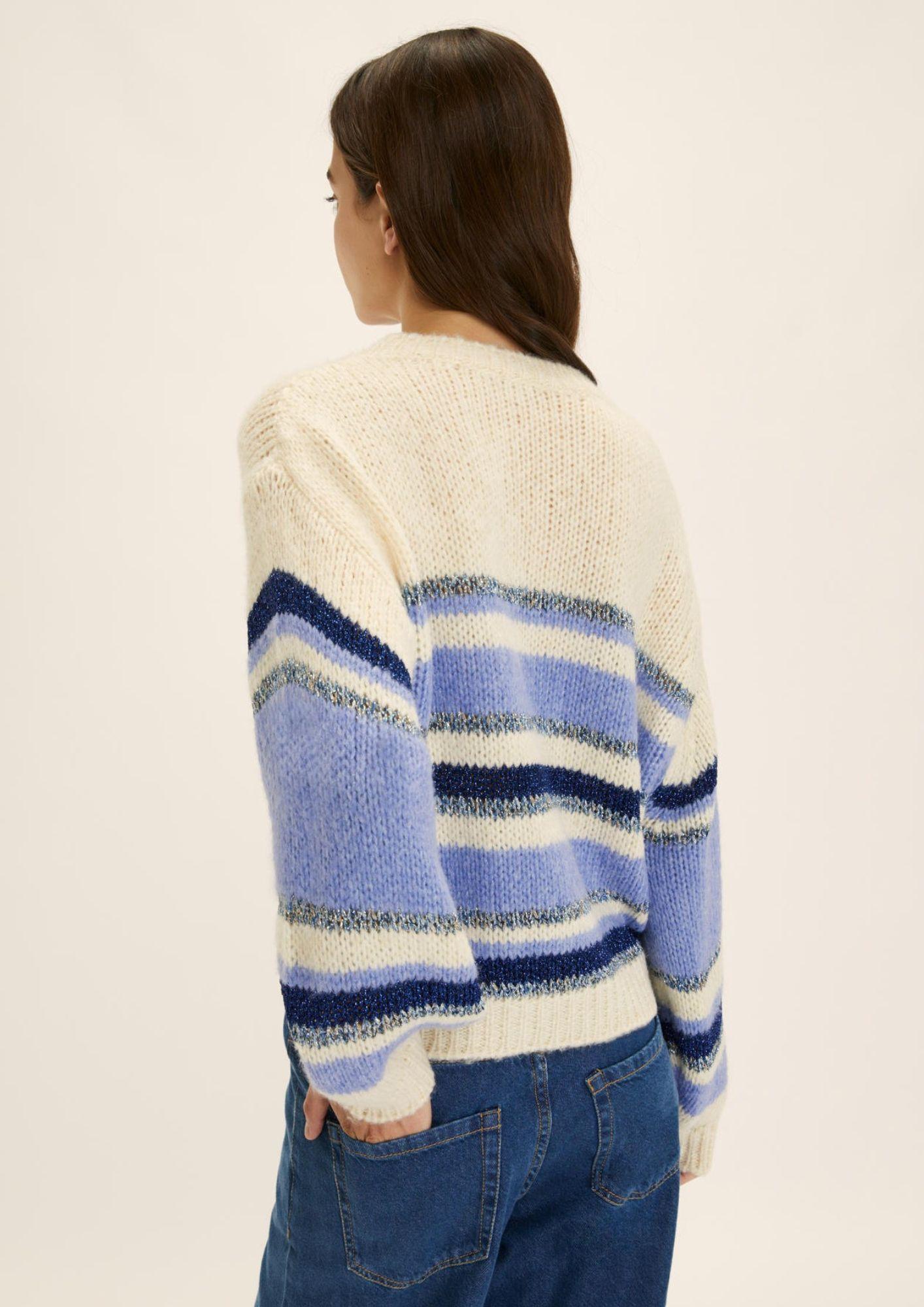 Emme Marella Maglia Donna Loreto Panna e Pervinca 2525366035200 006 EMME MARELLA 