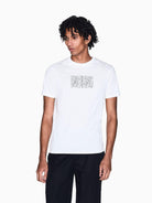 Armani Exchange T-Shirt Uomo Bianca Slim Fit in Jersey di Cotone Classico XM002784 AF10356 U0009 ARMANI EXCHANGE 