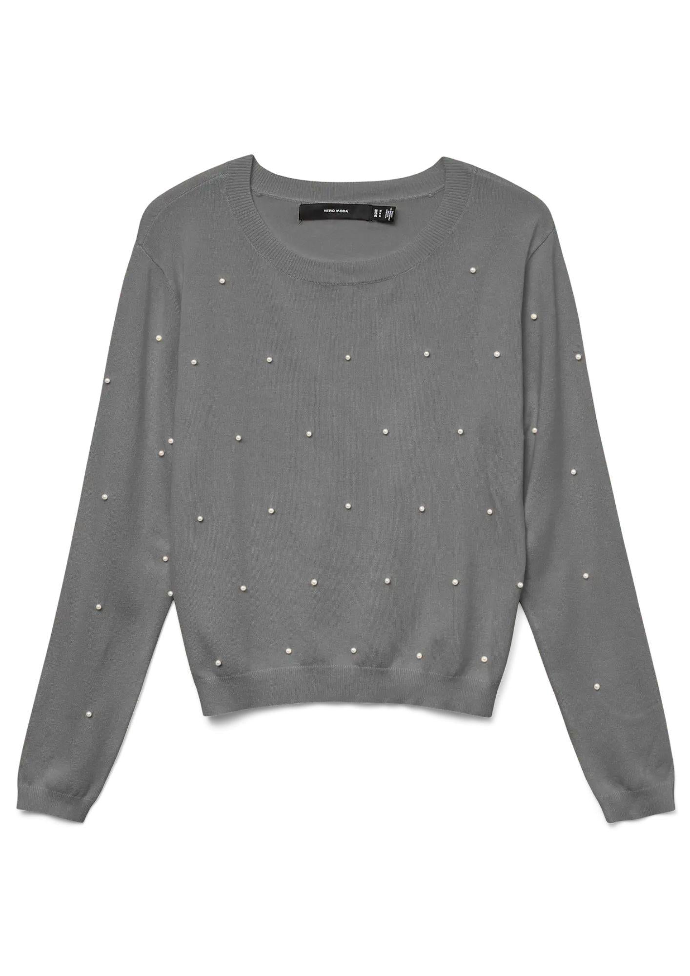 Vero Moda Pullover Donna Glory Grigio 10331386 Medium Grey Melange VERO MODA 