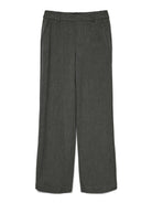 Vero Moda VMMAYA Pantaloni Vita media Donna Nero grey melange 10331956 Black GREY MELANGE VERO MODA 