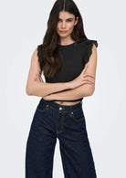 Only Top Donna Mathilda Nero 15308890 Black ONLY 
