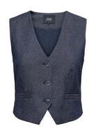 Jacqueline De Yong Gilet Donna Anthony Blu Denim 15358634 Dark Blue Denim JACQUELINE DE YONG 