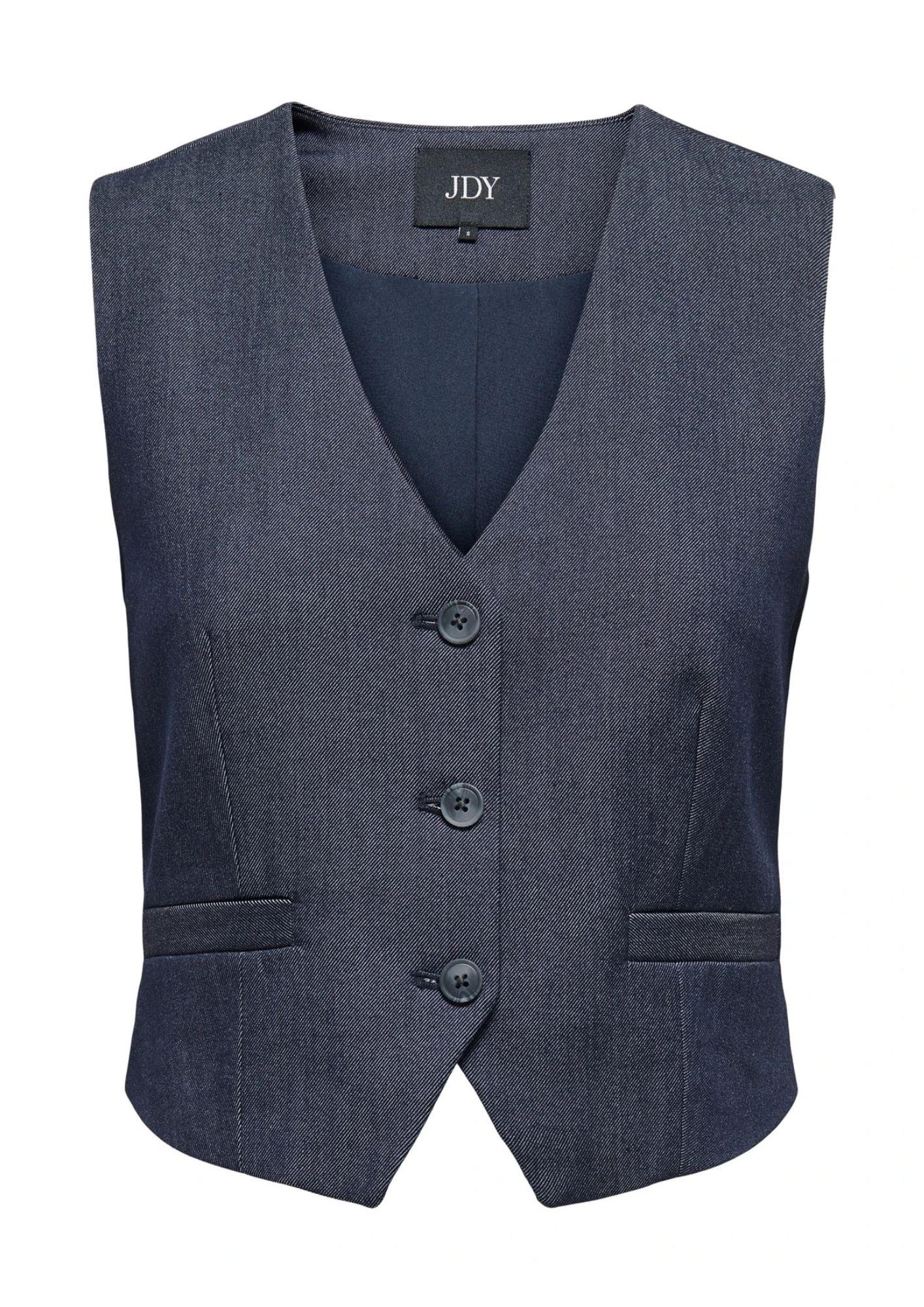 Jacqueline De Yong Gilet Donna Anthony Blu Denim 15358634 Dark Blue Denim JACQUELINE DE YONG 