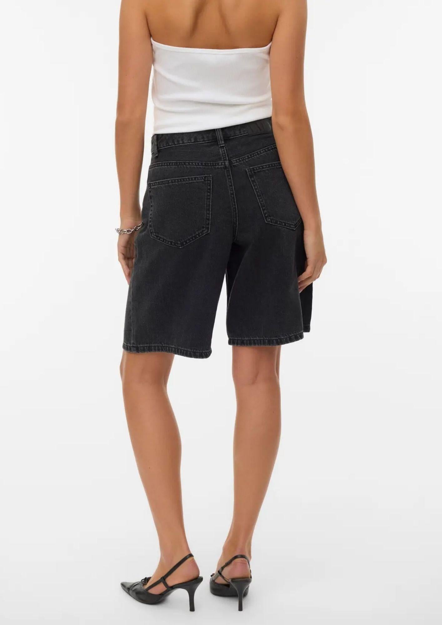 Vero Moda Bermuda Donna Nero Denim 10342092 Black Denim VERO MODA 