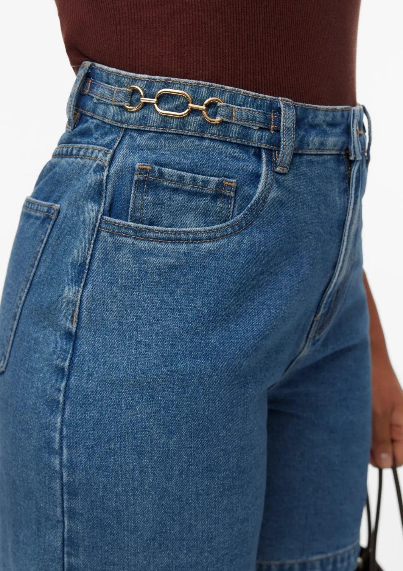 Vero Moda Shorts Donna Kathy Blu Denim Medio 10344814 Medium Blue Denim VERO MODA 