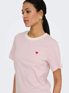 Jacqueline De Yong T-Shirt Donna Cloud Dancer Fragrant Lilac Jdylion 15298612 Cloud Dancer FRAGRANT LILAC JACQUELINE DE YONG 