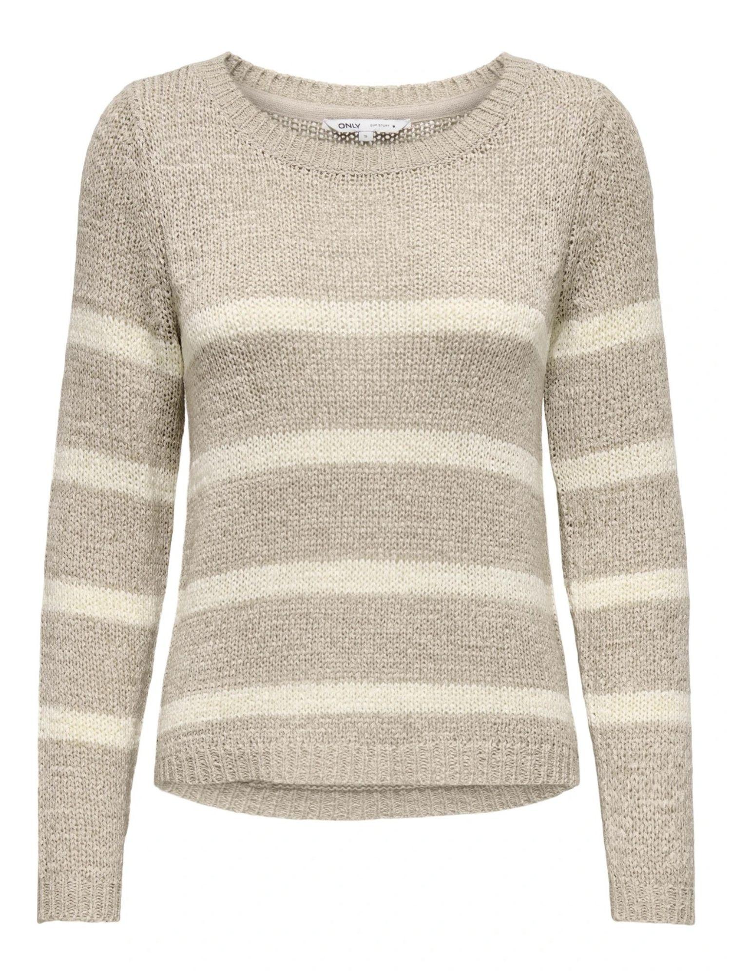 Only Maglia Donna Simply Taupe Onlgeena 15113356 Simply Taupe Eggnog ONLY 