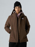 The North Face Giacca Donna 3 in 1 con cappuccio Carto Mono Triclimate Smokey Brown NF0A8D3D 1OI THE NORTH FACE 