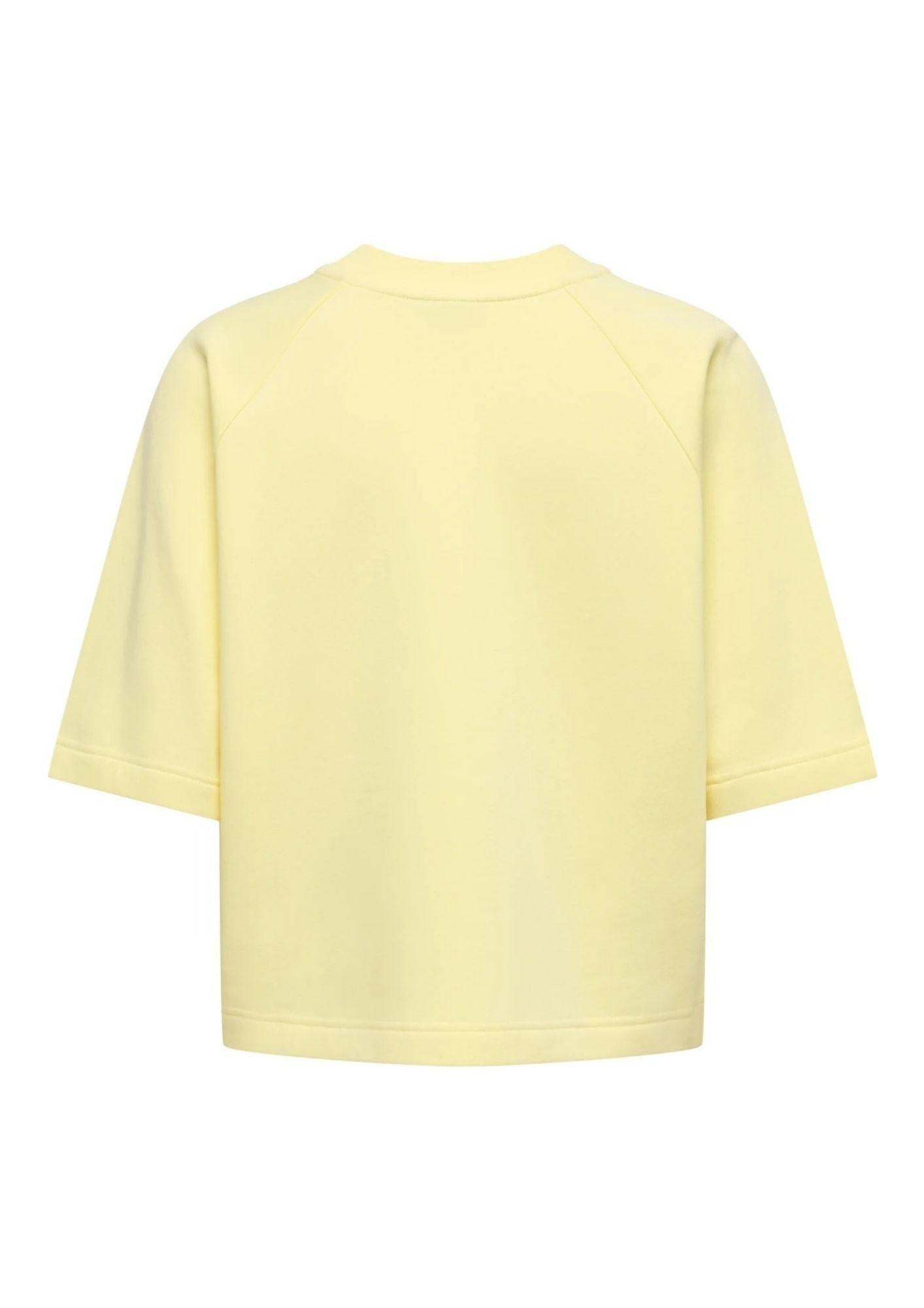 Jacqueline De Yong Felpa Donna Olivia Gialla 15384345 Double Cream BROWN POWER JACQUELINE DE YONG 