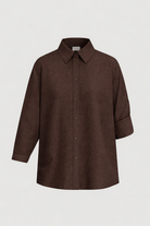 Emme Marella Camicia Donna Emigirello Marrone 2615111122200 005 EMME MARELLA 