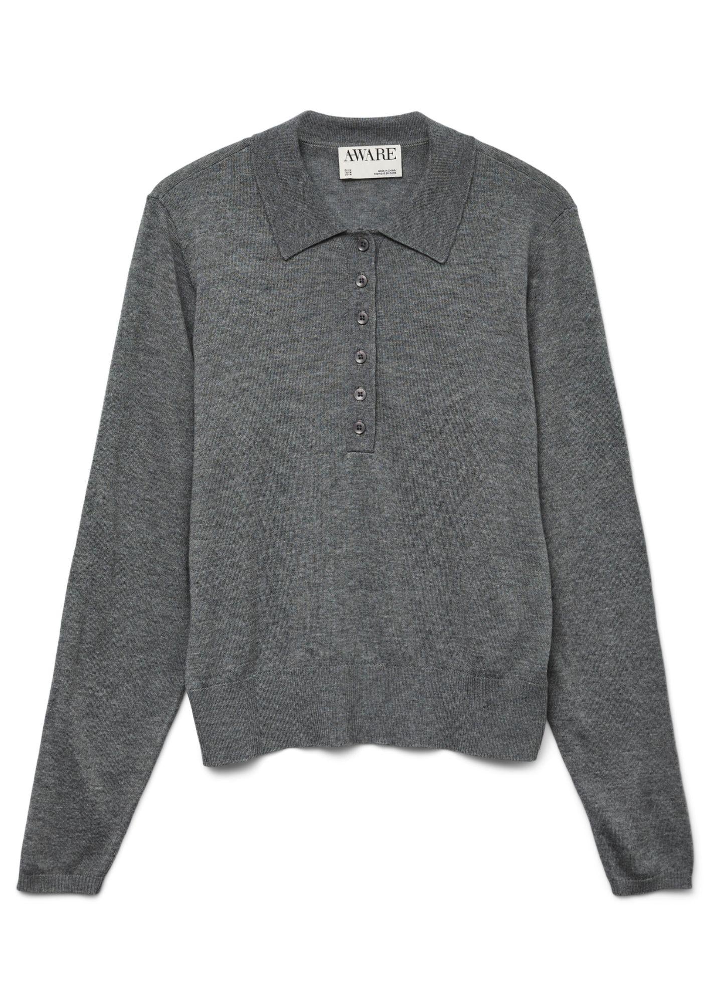 Aware Maglione Donna Sikita Grigio 10331614 Medium Grey Melange VERO MODA 