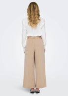 Only Pantalone Donna Marsa Beige Safari 15269628 Safari MELANGE ONLY 