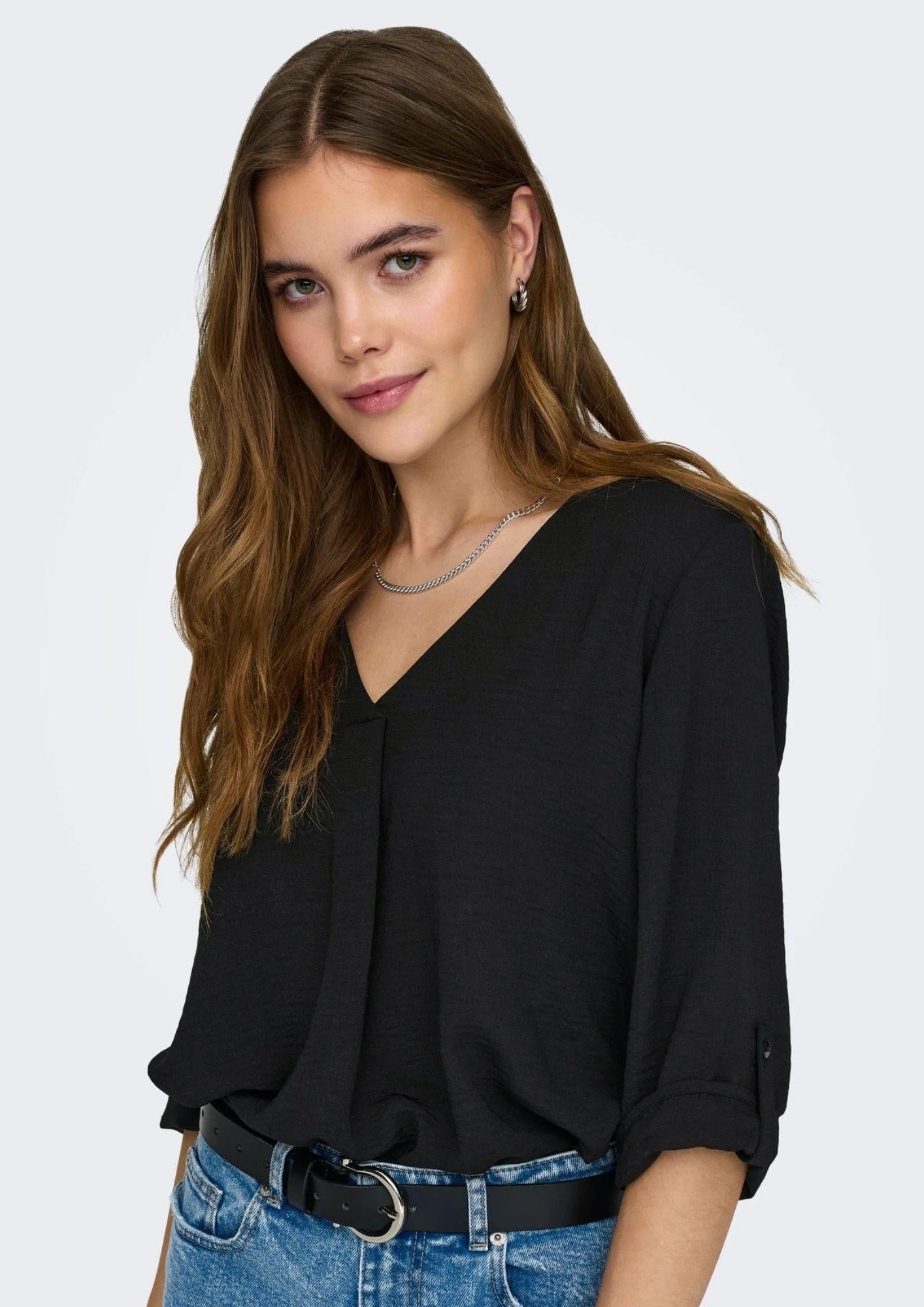 Jacqueline De Yong Top Donna Divya Nera 15226911 Black JACQUELINE DE YONG 