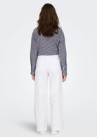 Jacqueline De Yong Pantalone Donna Iris Bianco 15341269 White JACQUELINE DE YONG 