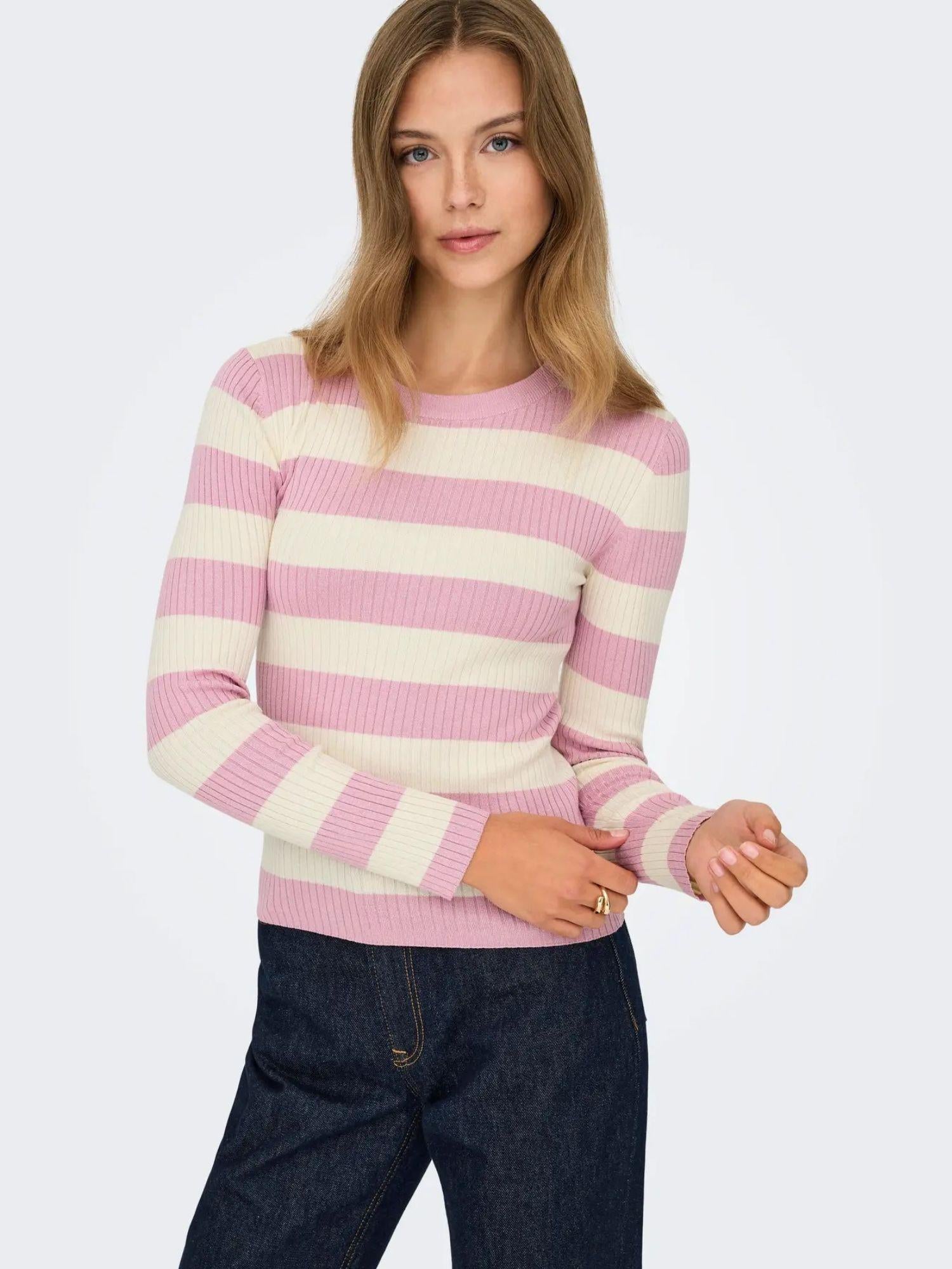 Jacqueline De Yong Maglia Donna Fragrant Lilac Jdyplum 15277223 FRAGANT LILAC JACQUELINE DE YONG 