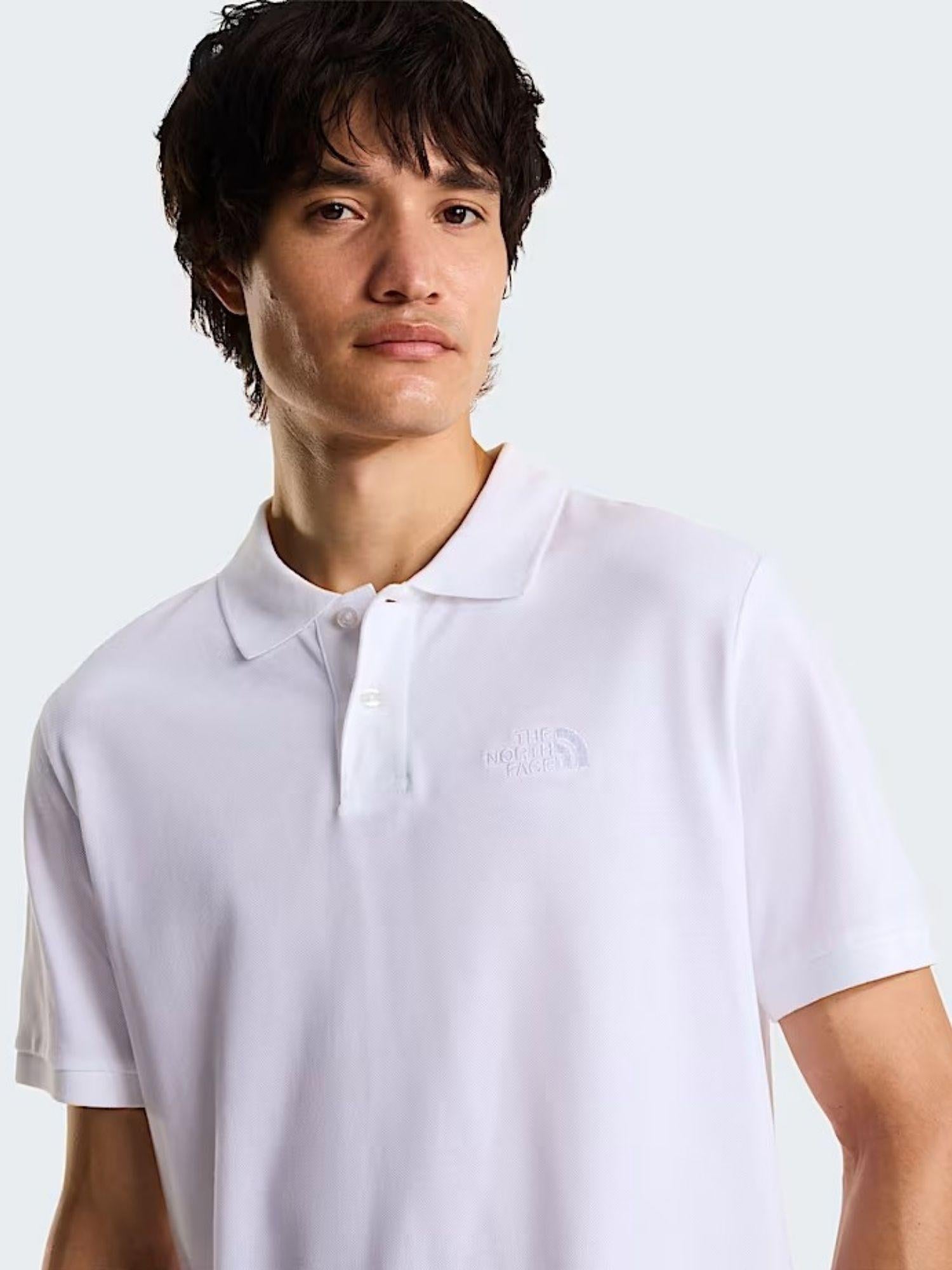 The North Face Polo Bianca Essential Regular NF0A8C1P FN4 THE NORTH FACE 