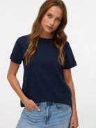 Vero Moda AWNAIMA T-Shirt Donna Dark Sapphire 10294544 Dark Sapphire VERO MODA 