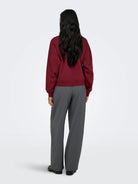 Only Felpa Donna Best Rosso Tawny Port 15338727 Tawny Port ONLY 