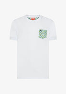 Sun68 T-Shirt Uomo Bianca e Azzurra T36143 105 SUN68 