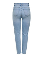 Only Jeans Donna Light Blue Straight Fit Onlemily 15361608 Light Blue Denim ONLY 