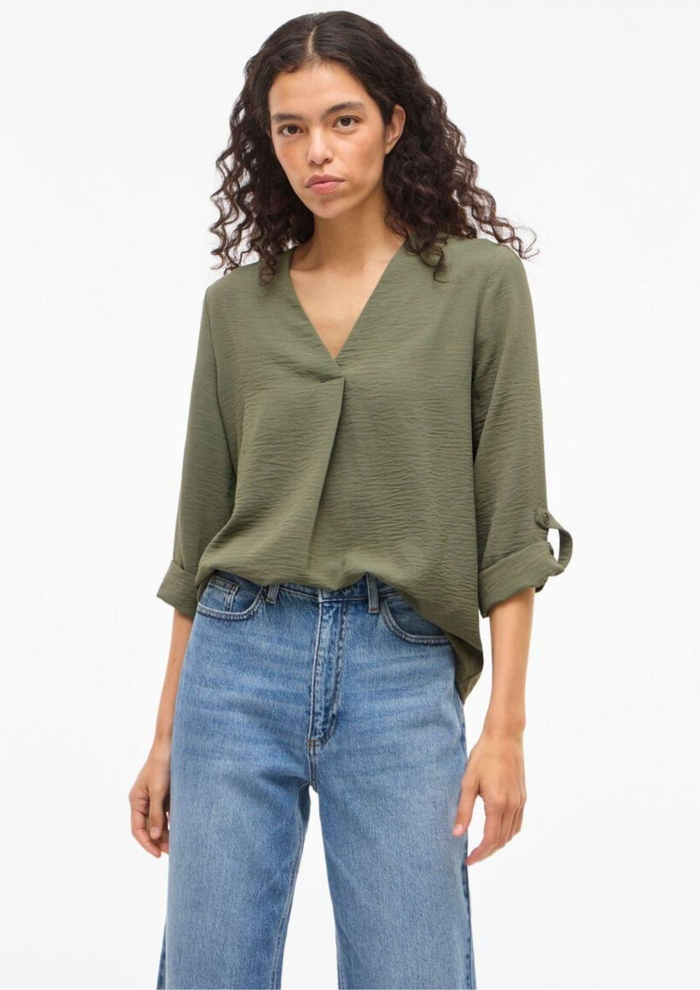 Vila Top Donna Vijosa Verde 14102906 Olivine VILA 