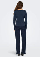 Jacqueline De Yong Maglia Donna Ester Blu 15359915 Total Eclipse JACQUELINE DE YONG 