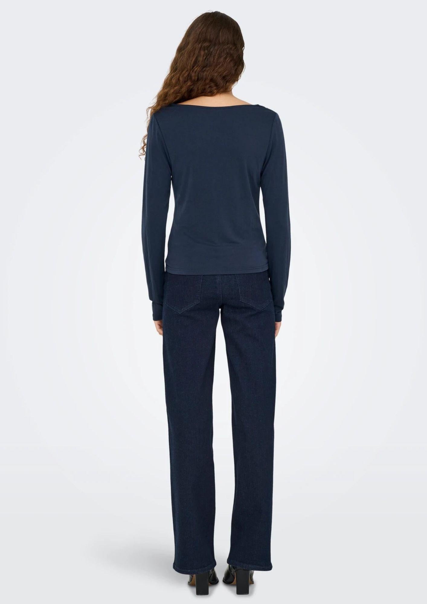Jacqueline De Yong Maglia Donna Ester Blu 15359915 Total Eclipse JACQUELINE DE YONG 