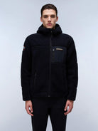 Napapijri Felpa Uomo Yupik Con Cappuccio E Zip In Pile Nero NP0A4GNS 041 NAPAPIJRI 