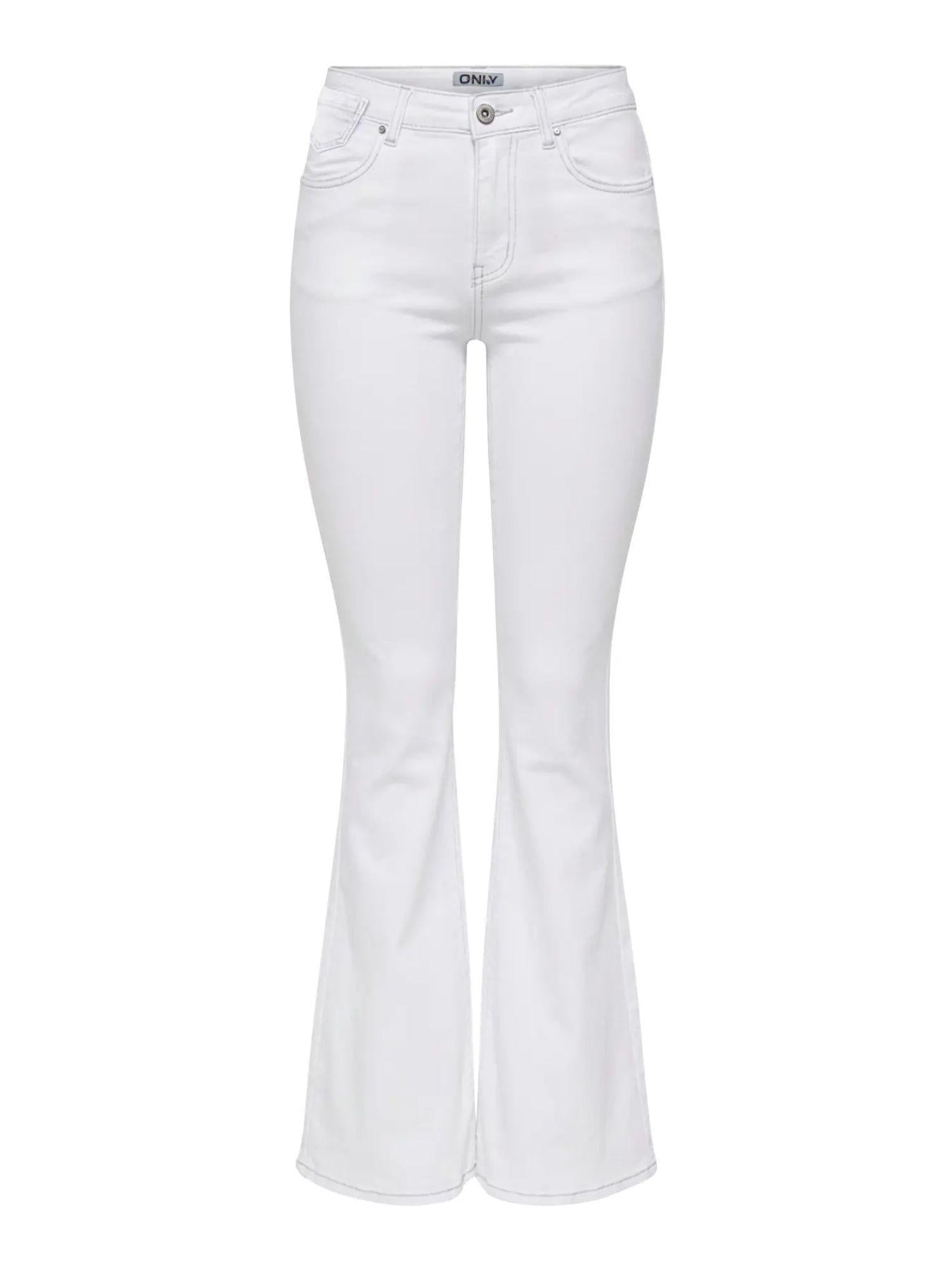 Only Jeans Donna Medium Blue Onlreese 15309845 White Denim ONLY 
