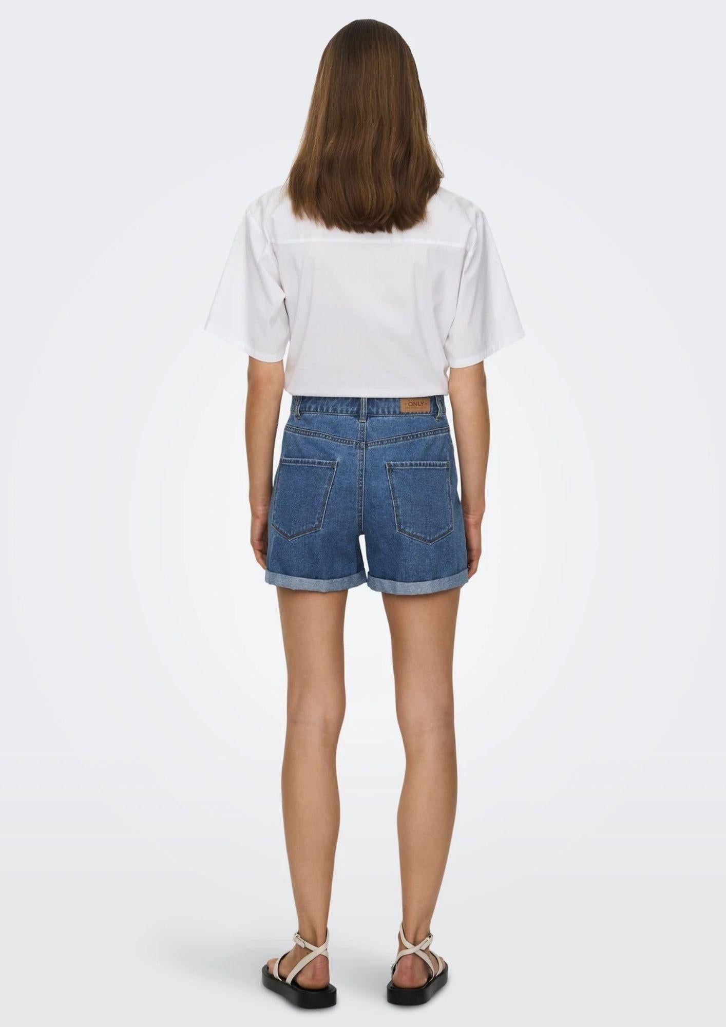 Only Shorts Donna Vega Medium Blu Denim 15230571 Medium Blue Denim ONLY 