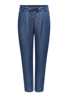 Only Pantalone Donna Poptrash Blu Denim Scuro 15342874 Dark Blue Denim ONLY 